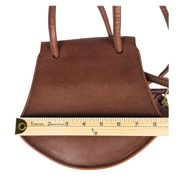 Saddle By Sabina Women’s Shoulder Bag Genuine Leather Brown Vintage Western Boho - Picture 7 of 10